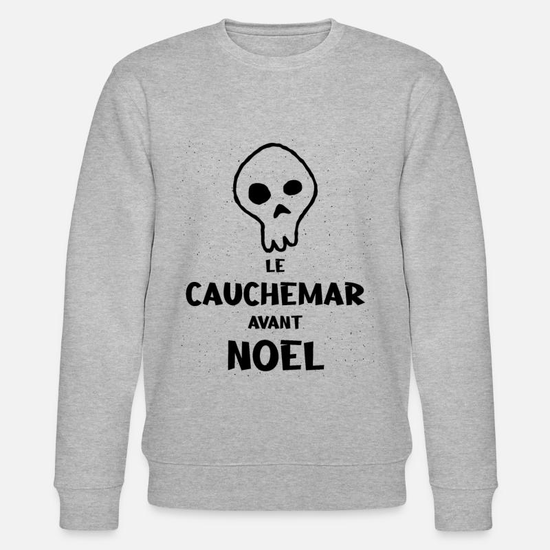 Le cauchemar avant le Noël - Sweat bio CHANGER Stanley/Stella Unisexe - gris chiné