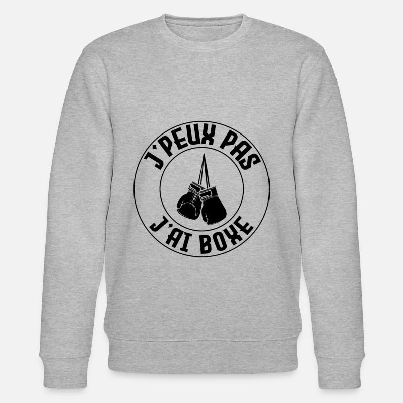 J'peux pas j'ai boxe - Sweat bio CHANGER Stanley/Stella Unisexe - gris chiné