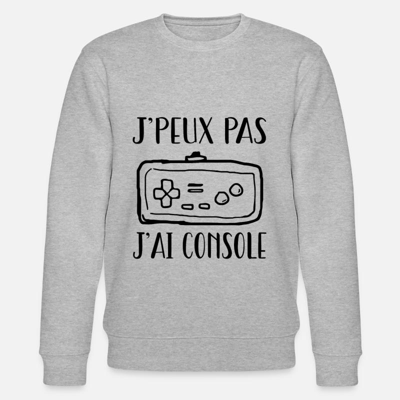 J'peux pas j'ai console - Sweat bio CHANGER Stanley/Stella Unisexe - gris chiné