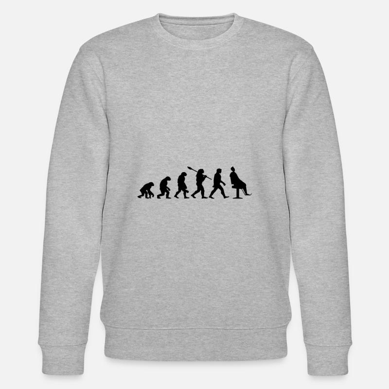 Évolution coiffeur - Sweat bio CHANGER Stanley/Stella Unisexe - gris chiné