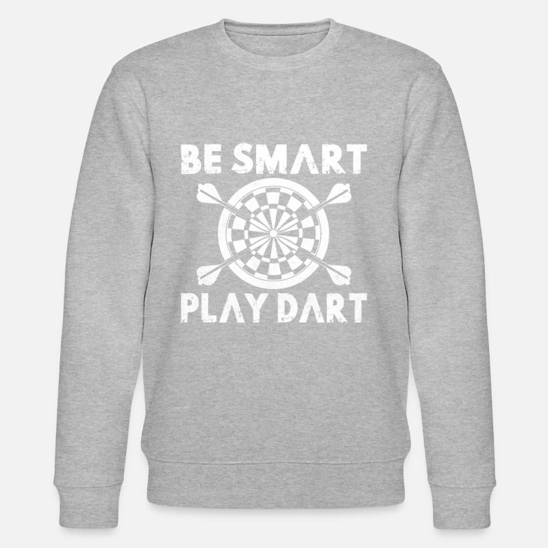 Dart Darter Darts Player Darts Gift Slogan Idea - Stanley/Stella CHANGER Unisex Organic Sweatshirt - heather grey