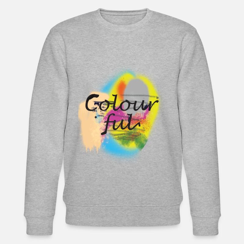 bunte Farben - Stanley/Stella Unisex Bio-Sweatshirt CHANGER  - Grau meliert