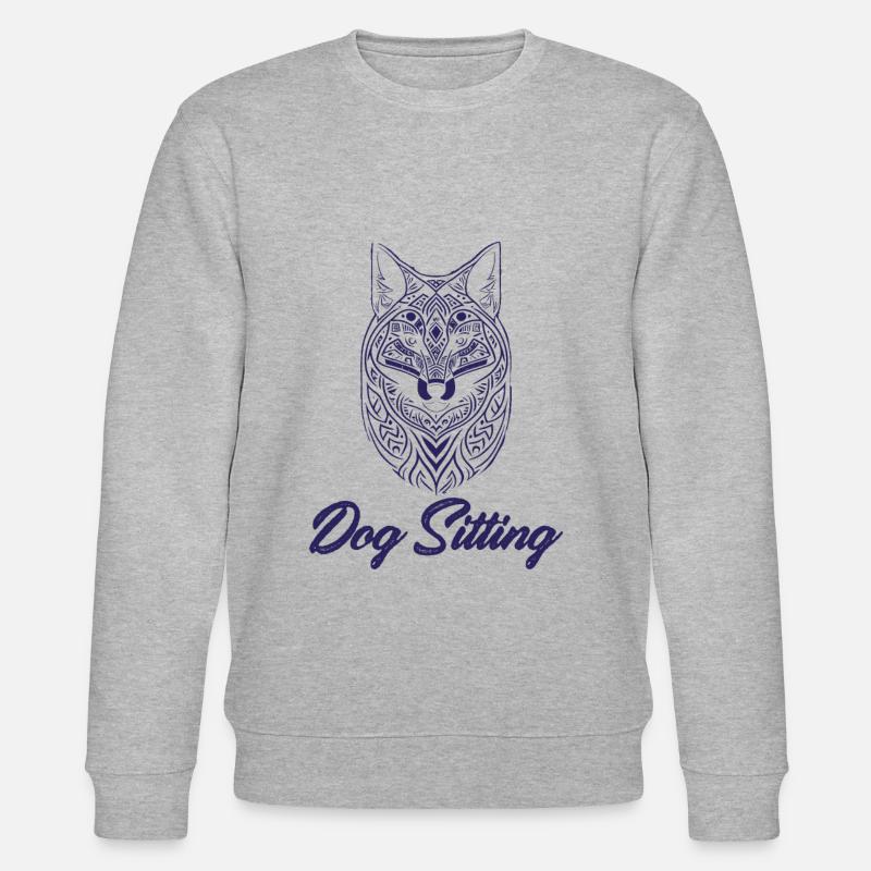 Hundesitting, Hundesitter-Profis, Kunst. - Stanley/Stella Unisex Bio-Sweatshirt CHANGER  - Grau meliert