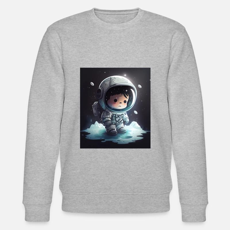 Astronaute Chibi - Sweat bio CHANGER Stanley/Stella Unisexe - gris chiné