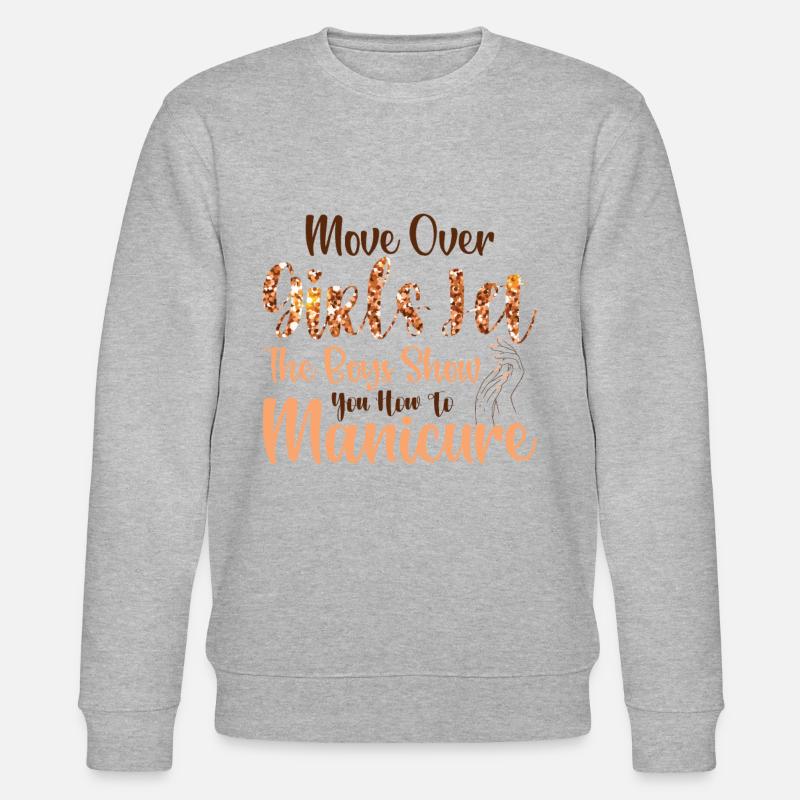 Platz Da, Mädchen - Nageltechnikerinnen - Stanley/Stella Unisex Bio-Sweatshirt CHANGER  - Grau meliert