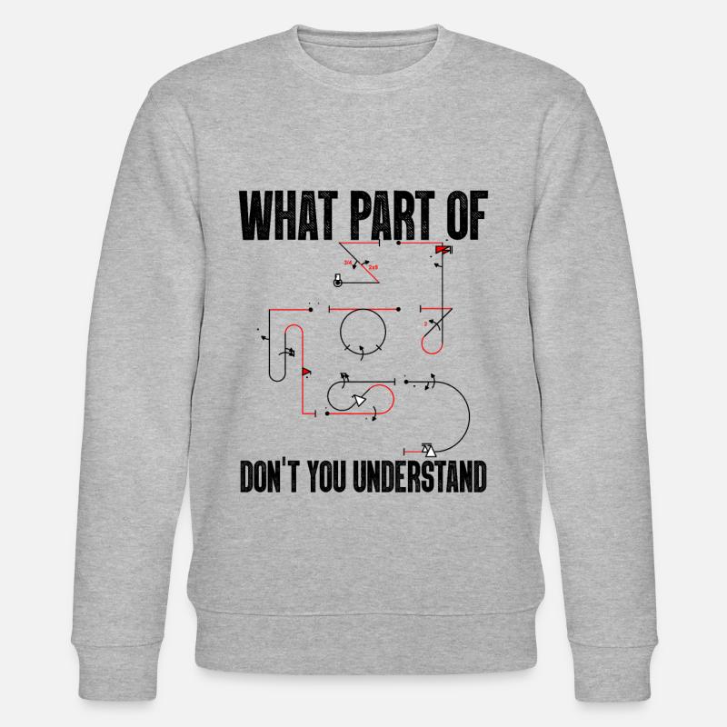 Welcher Teil Der Aresti-kunstflugfiguren - Stanley/Stella Unisex Bio-Sweatshirt CHANGER  - Grau meliert