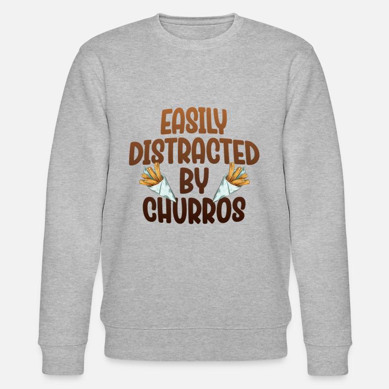 Leicht Ablenkbar Durch Churros - Stanley/Stella Unisex Bio-Sweatshirt CHANGER - Grau meliert