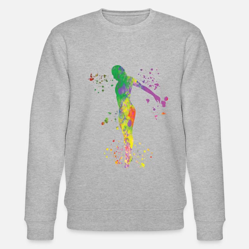 Plongée Plongée Plongée synchronisée - Sweat bio CHANGER Stanley/Stella Unisexe - gris chiné