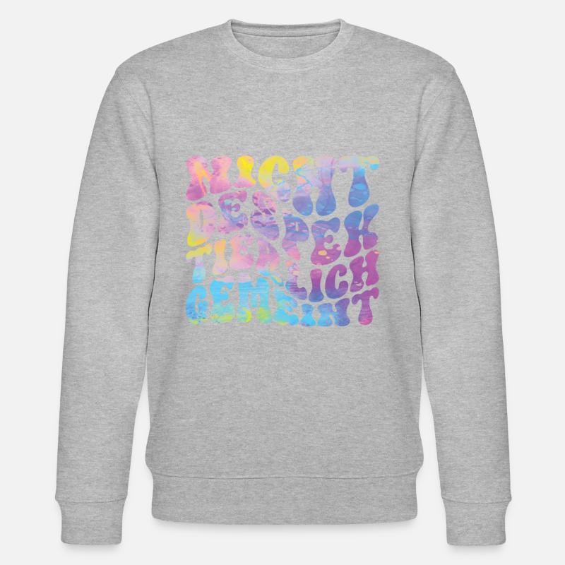 Nicht Despektierlich Gemeint - Stanley/Stella Unisex Bio-Sweatshirt CHANGER  - Grau meliert
