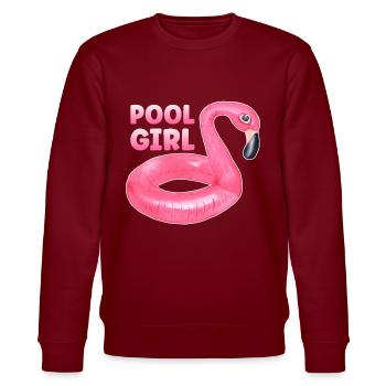 Piscine Fille Flamingo Floatie Piscine - Sweat bio CHANGER Stanley/Stella Unisexe - bordeaux - Devant - Nik (191cm) & Marisol (170cm)