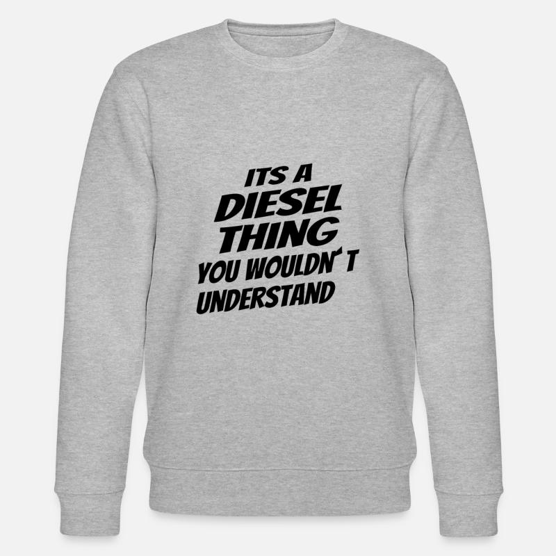 DIESEL MECHANIC / TRUCKER: Diesel Things - Stanley/Stella Unisex Bio-Sweatshirt CHANGER  - Grau meliert