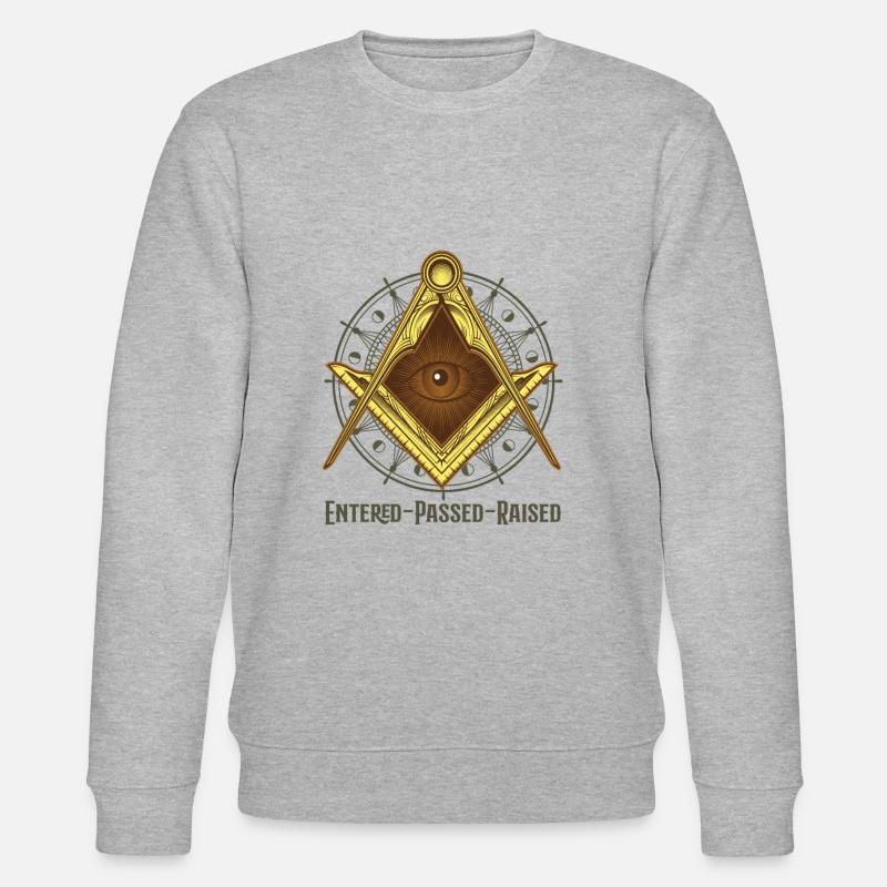 Freemasonry Freemason Entered Passed Raised - Stanley/Stella CHANGER Unisex Organic Sweatshirt - heather grey