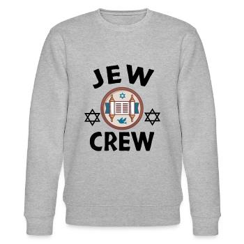 Jew Jewish Israelite Culture Israel Jewish Roots - Stanley/Stella Unisex Bio-Sweatshirt CHANGER  - Grau meliert - Vorne - Nik (191cm) & Marisol (170cm)