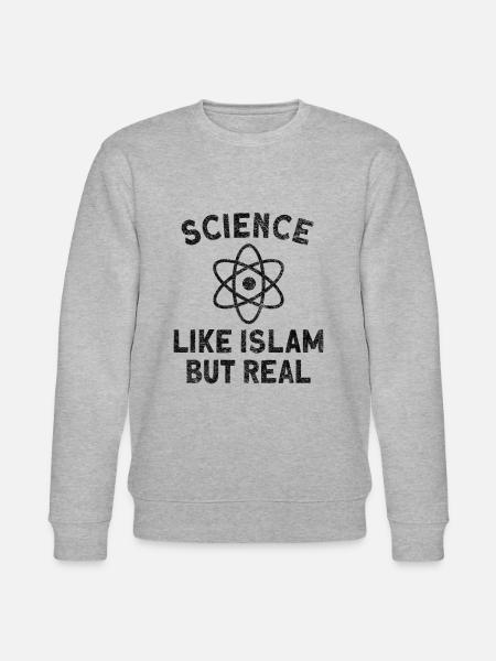 Atheist Atheism Anti-religion Securalism God - Stanley/Stella CHANGER Unisex Organic Sweatshirt - heather grey