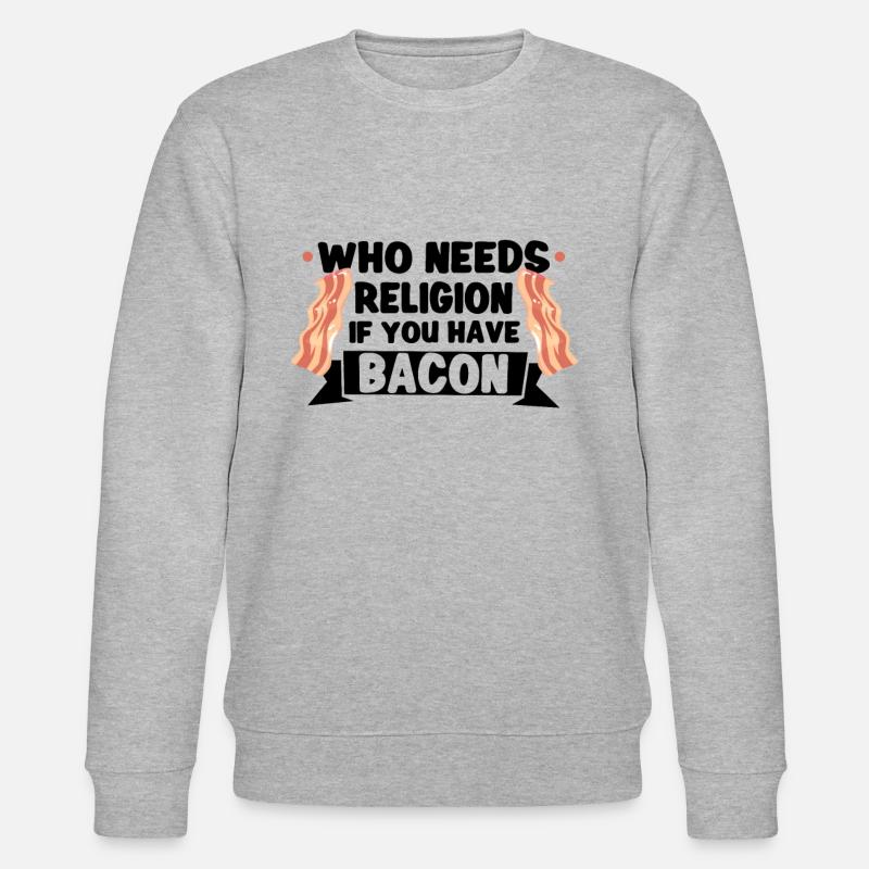 Athée Athéisme Anti-religion Sécurité Dieu - Sweat bio CHANGER Stanley/Stella Unisexe - gris chiné