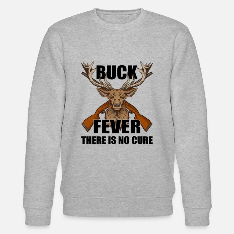 Hirschjagd Hirschjäger Jagdsaison Bockjagd - Stanley/Stella Unisex Bio-Sweatshirt CHANGER  - Grau meliert