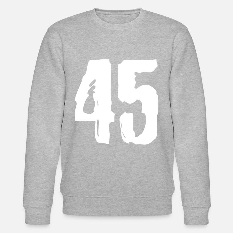 Maillot à 45 chiffres - Sweat bio CHANGER Stanley/Stella Unisexe - gris chiné