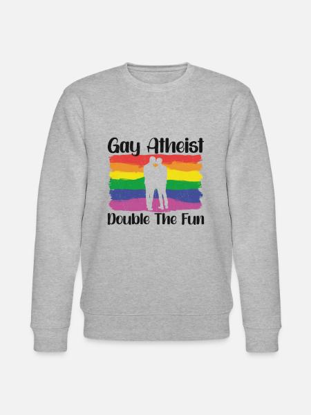 Gay LGBTQ Atheist Atheism Anti Religion Securalism - Stanley/Stella CHANGER Unisex Organic Sweatshirt - heather grey