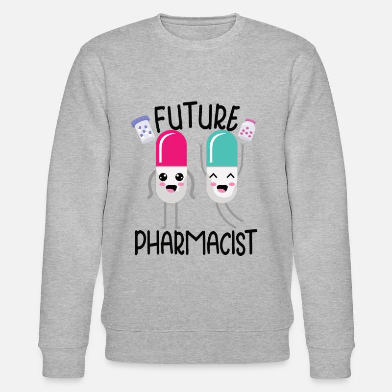 Funny pharmacist-pharmacy-technician-pharmacy - Stanley/Stella CHANGER Unisex Organic Sweatshirt - heather grey