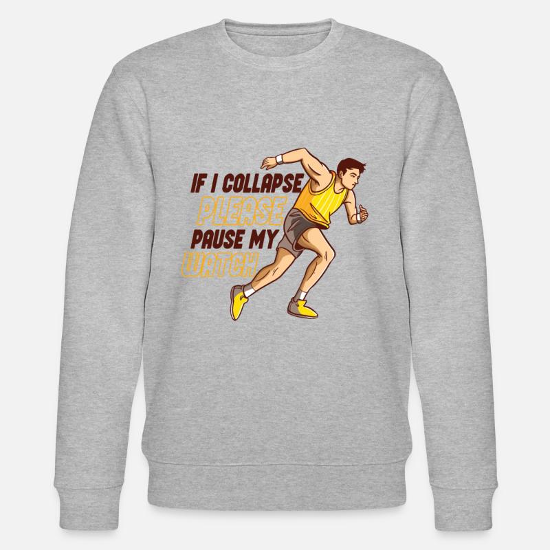 Runners's Half Marathon Finishers - Stanley/Stella CHANGER Unisex Organic Sweatshirt - heather grey