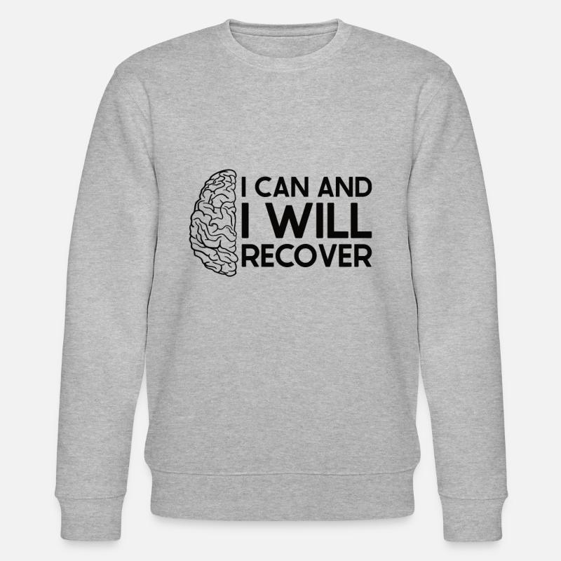 Schlaganfall Survivor Schlaganfall Bewusstsein - Stanley/Stella Unisex Bio-Sweatshirt CHANGER  - Grau meliert