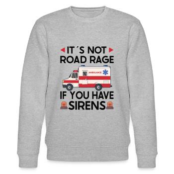 Paramedic First Responder Ambulance Driver - Stanley/Stella CHANGER Unisex Organic Sweatshirt - heather grey - Front - Nik (191cm) & Marisol (170cm)