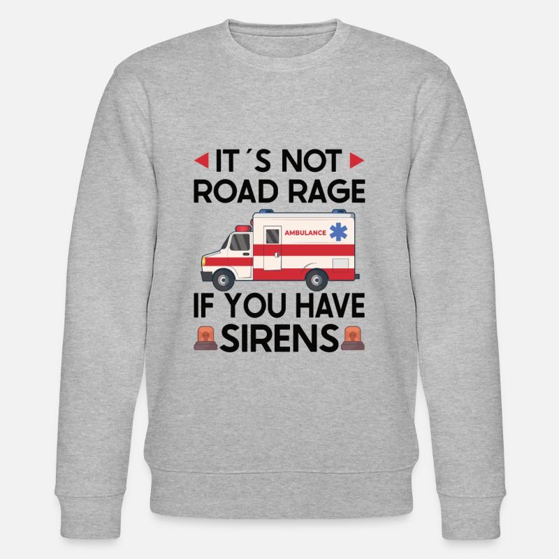 Paramedic First Responder Ambulance Driver - Stanley/Stella CHANGER Unisex Organic Sweatshirt - heather grey