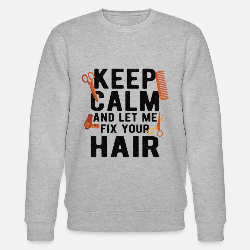 Coiffeur Coiffeur Coiffeur Coiffeur - Sweat bio CHANGER Stanley/Stella Unisexe - gris chiné