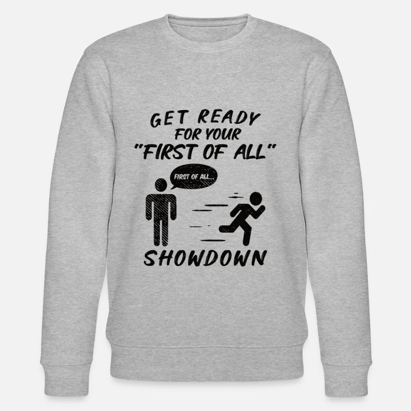 Debattierrede Debattierer Rederedner Geschenkidee - Stanley/Stella Unisex Bio-Sweatshirt CHANGER - Grau meliert
