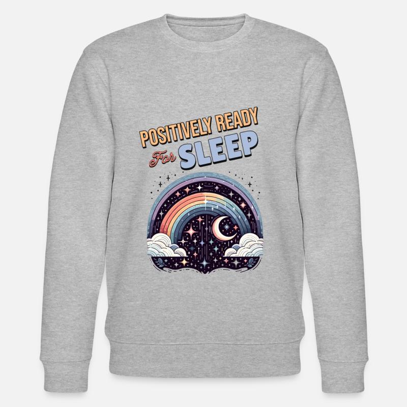 Positivity Rainbows Mindfulness Self-improvement - Stanley/Stella Unisex Bio-Sweatshirt CHANGER  - Grau meliert
