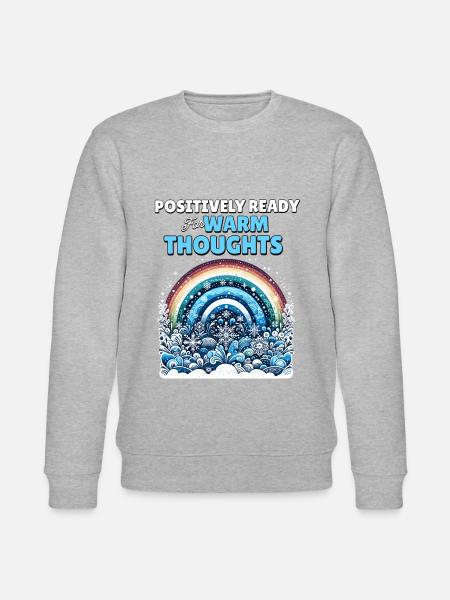 Positivity Rainbows Mindfulness Self-improvement - Stanley/Stella CHANGER Unisex Organic Sweatshirt - heather grey