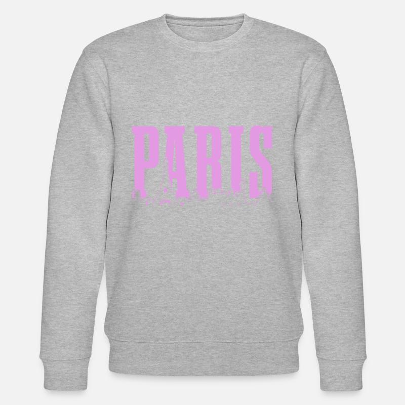 Paris Frankreich Eiffelturm Souvenir - Stanley/Stella Unisex Bio-Sweatshirt CHANGER  - Grau meliert