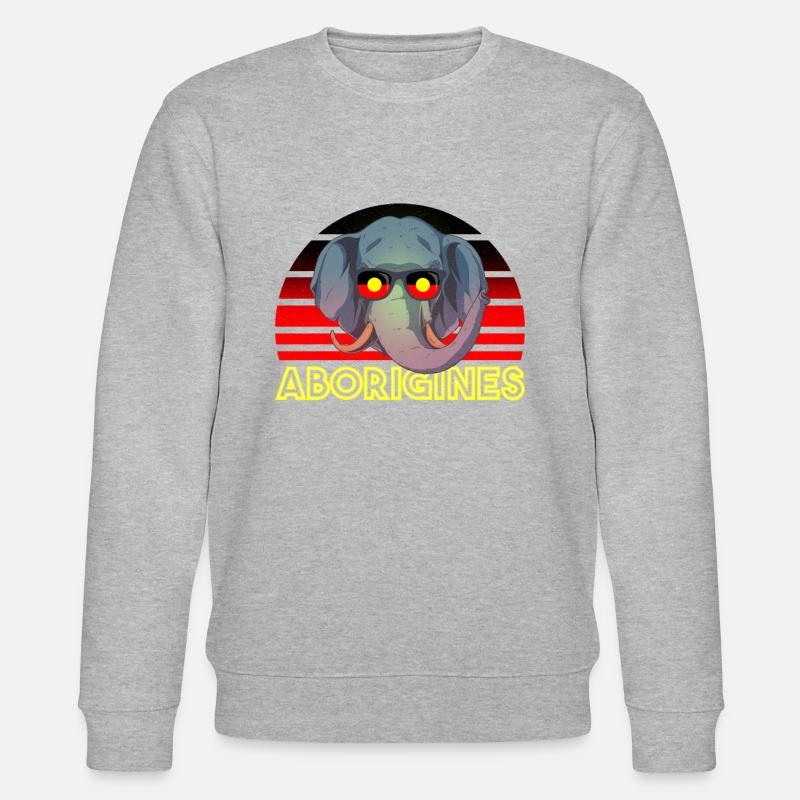 Aborigines - Stanley/Stella Unisex Bio-Sweatshirt CHANGER  - Grau meliert