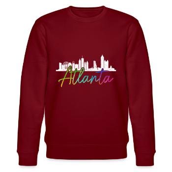 Atlanta Georgia - Stanley/Stella Unisex Bio-Sweatshirt CHANGER  - Burgunderrot - Vorne - Nik (191cm) & Marisol (170cm)