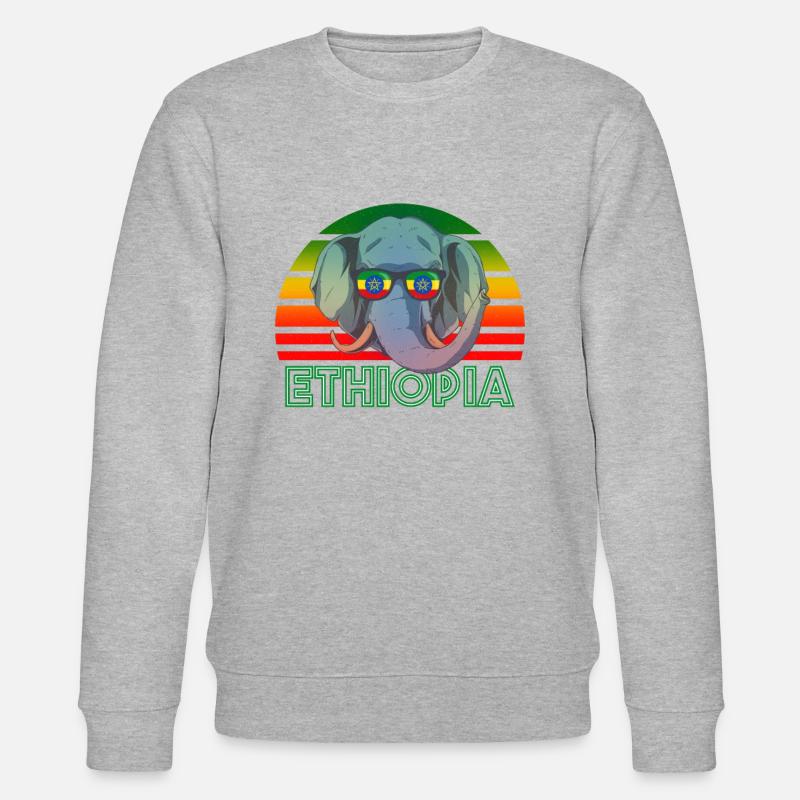 Äthiopien - Stanley/Stella Unisex Bio-Sweatshirt CHANGER  - Grau meliert