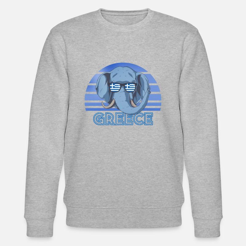 Grèce - Sweat bio CHANGER Stanley/Stella Unisexe - gris chiné