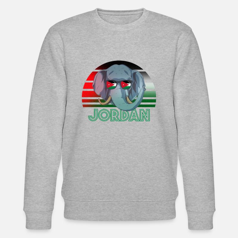 Jordanien - Stanley/Stella Unisex Bio-Sweatshirt CHANGER  - Grau meliert