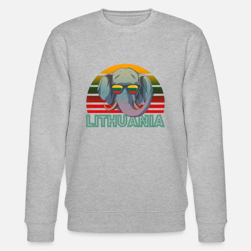 Litauen - Stanley/Stella Unisex Bio-Sweatshirt CHANGER  - Grau meliert