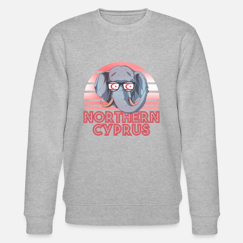 Nordzypern - Stanley/Stella Unisex Bio-Sweatshirt CHANGER  - Grau meliert