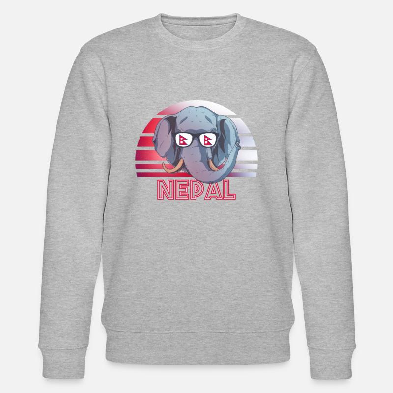 Nepal - Stanley/Stella Unisex Bio-Sweatshirt CHANGER - Grau meliert