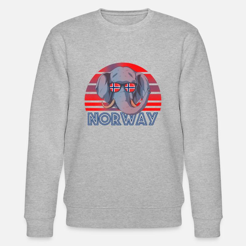 Norwegen - Stanley/Stella Unisex Bio-Sweatshirt CHANGER - Grau meliert