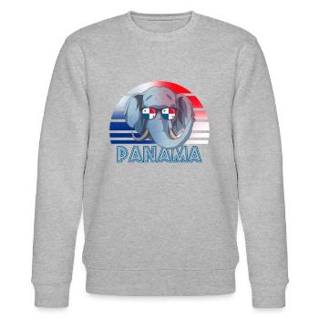 Panama - Stanley/Stella CHANGER Unisex Organic Sweatshirt - heather grey - Front - Nik (191cm) & Marisol (170cm)