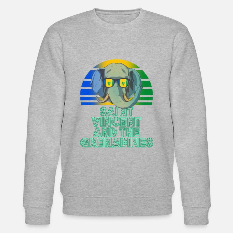 Saint Vincent et les Grenadines - Sweat bio CHANGER Stanley/Stella Unisexe - gris chiné
