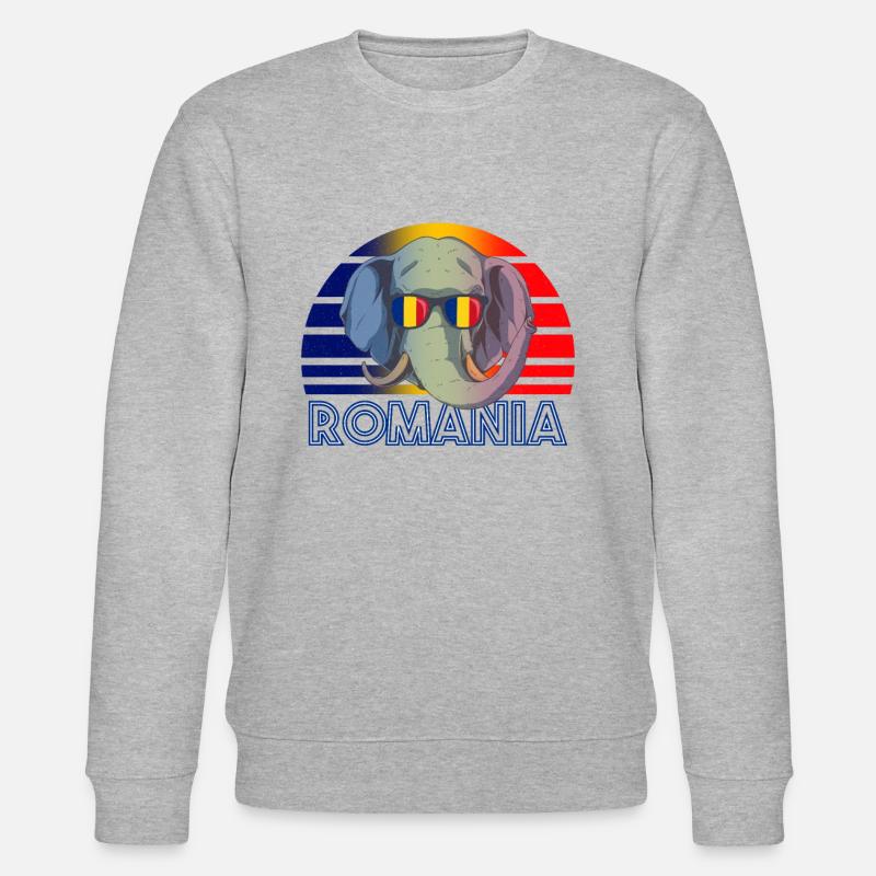 Rumänien - Stanley/Stella Unisex Bio-Sweatshirt CHANGER  - Grau meliert