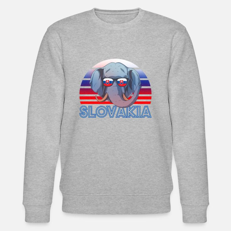 Slowakei - Stanley/Stella Unisex Bio-Sweatshirt CHANGER  - Grau meliert