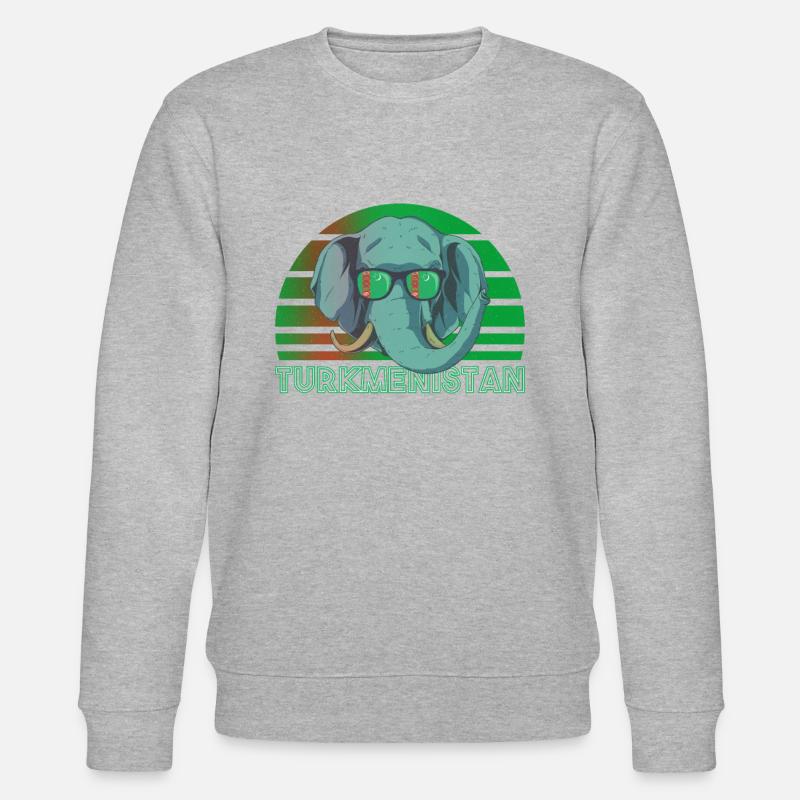 Turkmenistan - Stanley/Stella Unisex Bio-Sweatshirt CHANGER  - Grau meliert