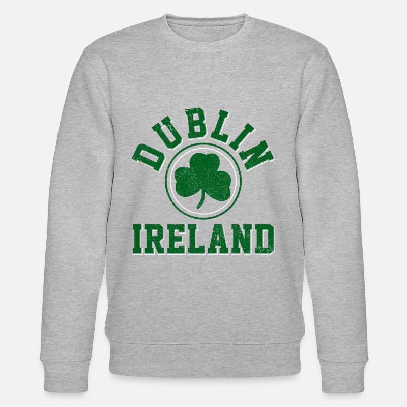 Irlande Dublin Royaume-Uni irlandais Souvenir cadeau - Sweat bio CHANGER Stanley/Stella Unisexe - gris chiné