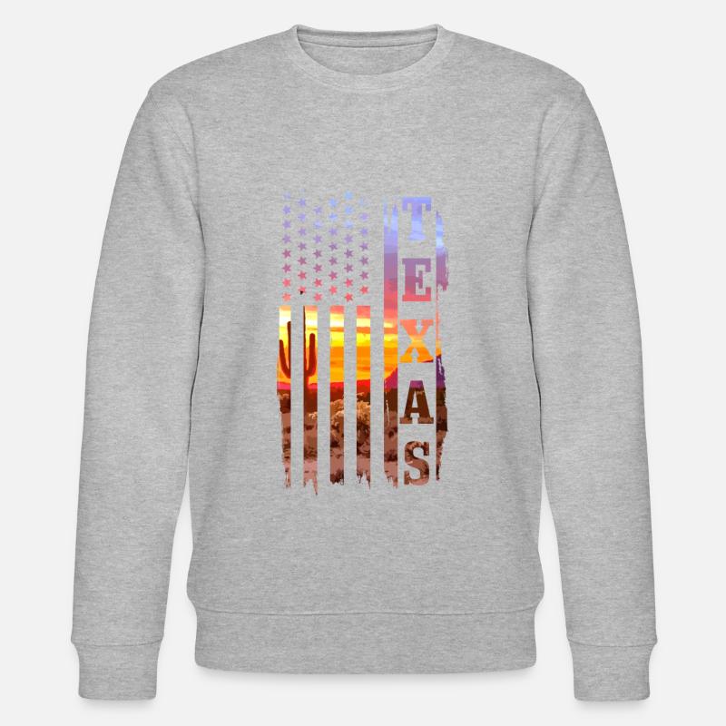 Texas - Stanley/Stella Unisex Bio-Sweatshirt CHANGER  - Grau meliert