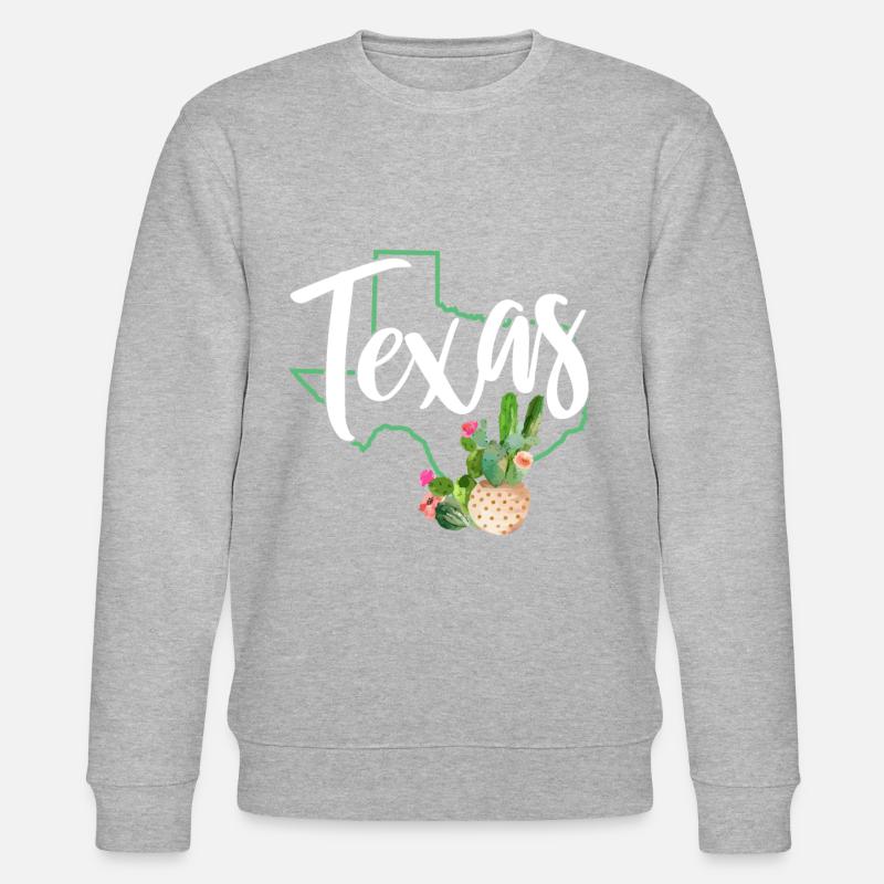 Texas - Stanley/Stella Unisex Bio-Sweatshirt CHANGER  - Grau meliert