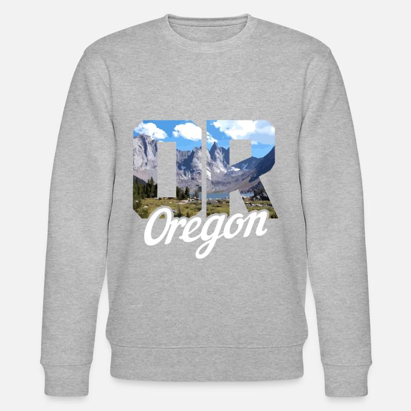 Oregon - Stanley/Stella Unisex Bio-Sweatshirt CHANGER - Grau meliert